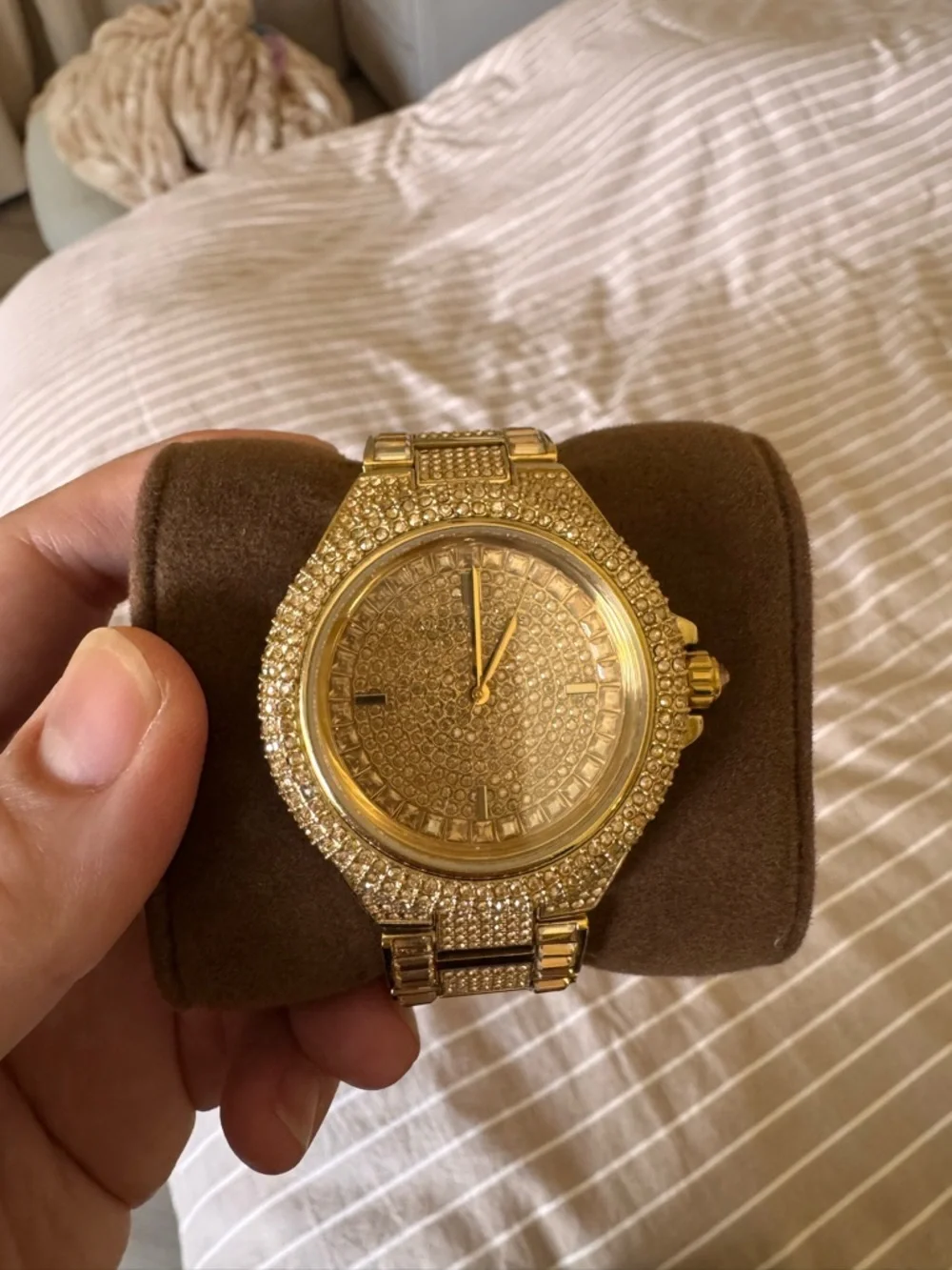 Michael Kors Rose Gold Crystal Pavé Bracelet Watch - Picture 3 of 5